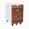 Hardwood walnut minimal filing cabinet