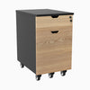 Desky wooden minimalist cabinet hardwood white ash black