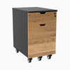 Desky wooden minimalist cabinet hardwood white oak black