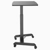 Pedestal stand up desk manual mechanism