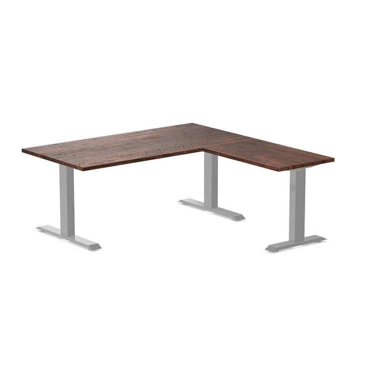 zero softwood l-shape fixed desk