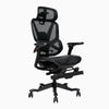 Desky contourra ergonomic office chair with adjustable footrest