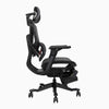 Contourra ergonomic office chair in balck with footrest