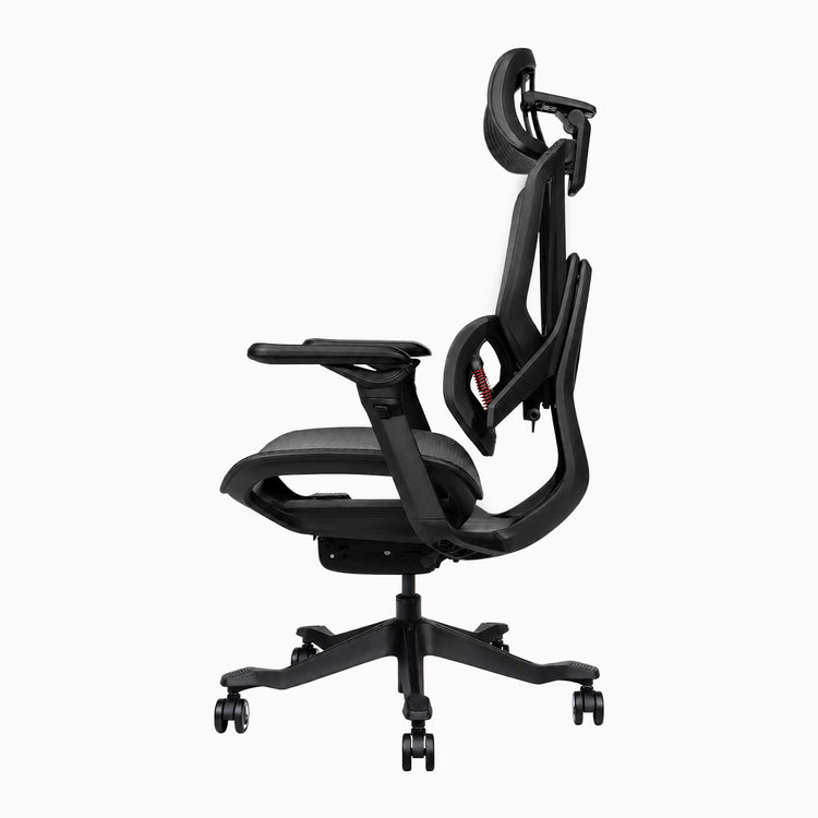 Contourra ergonomic office chair in black side view