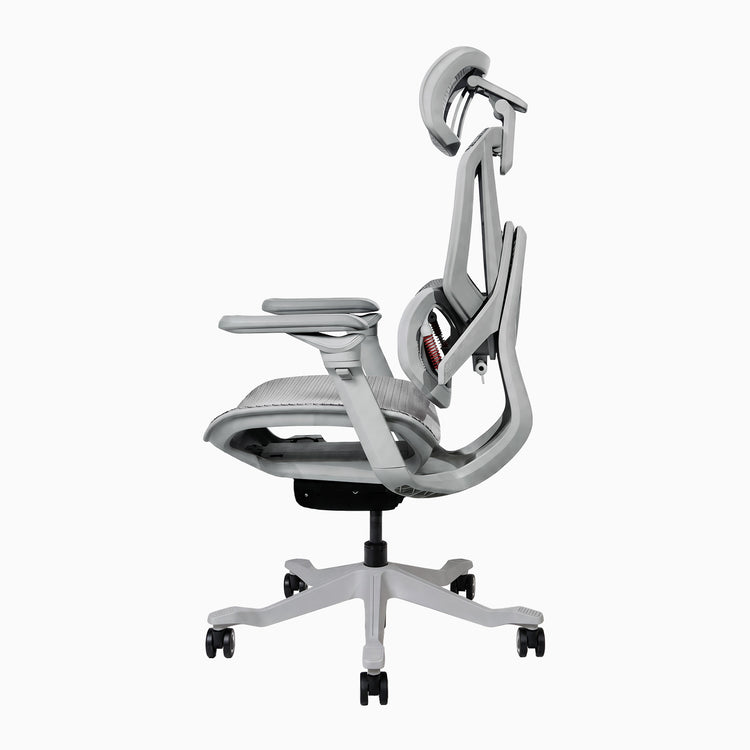 Contourra ergonomic office task chair in light grey