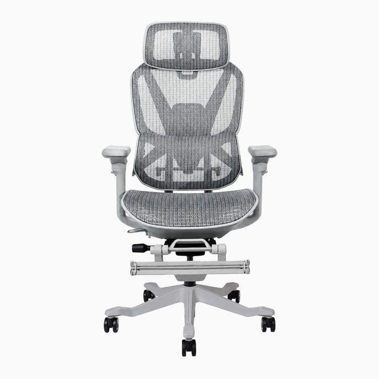 Highly adjustable ergonomic office Contourra chair with foot rest
