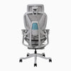 Desky contourra highly ergonomic office chair in light grey