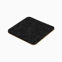 Black felt desk coaster