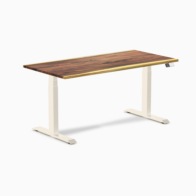 Desky Dual Hardwood Sit Stand Desk