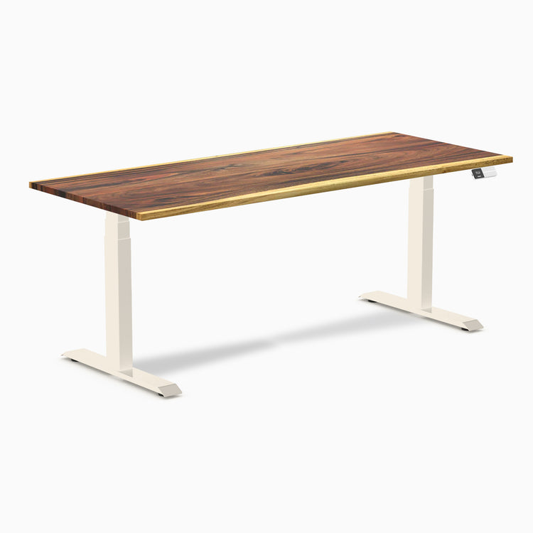 Desky Dual Hardwood Sit Stand Desk