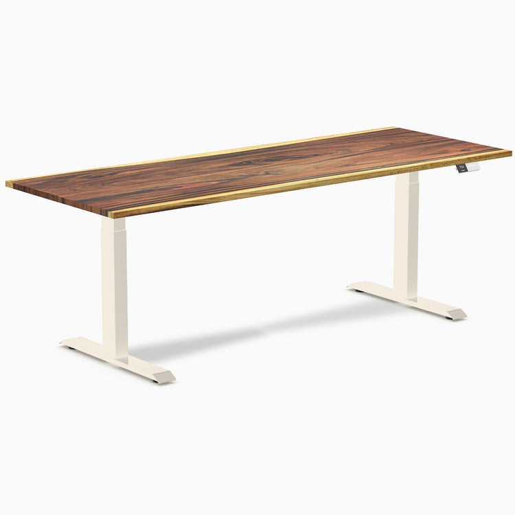 Desky Dual Hardwood Sit Stand Desk