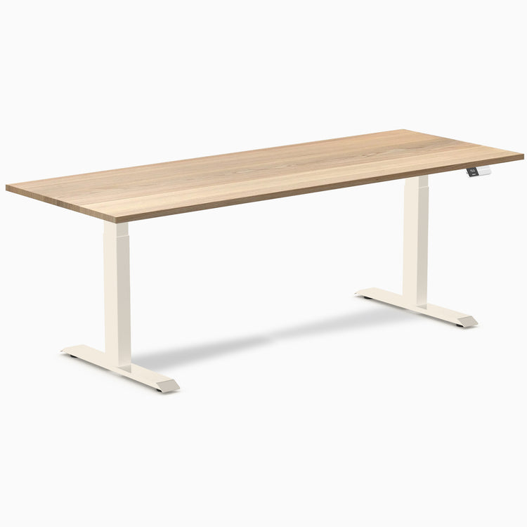 Desky Dual Hardwood Sit Stand Desk