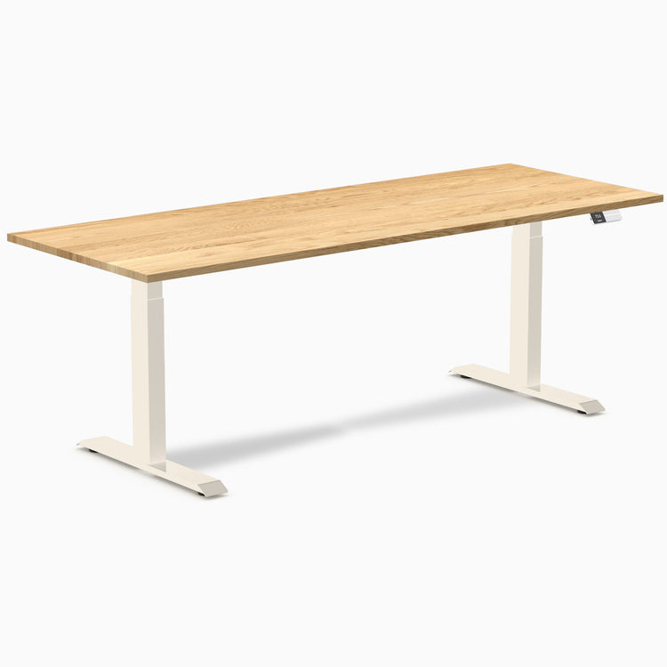 Desky Dual Hardwood Sit Stand Desk
