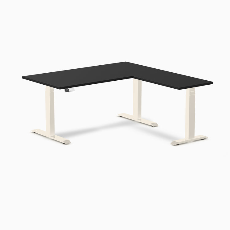 Desky L-Shape Laminate Sit Stand Desk