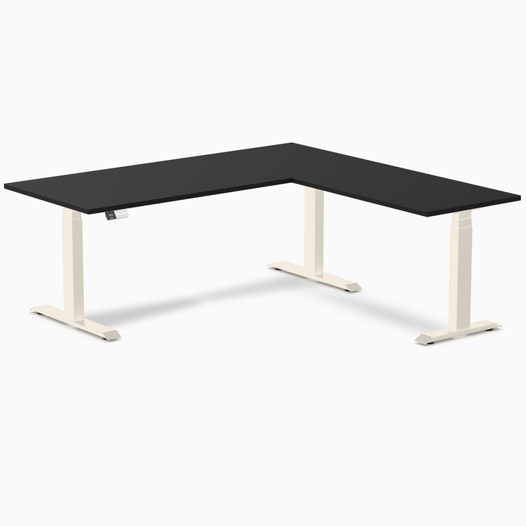 Desky L-Shape Laminate Sit Stand Desk