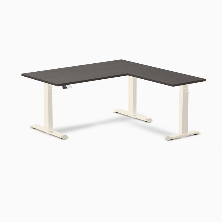 Desky L-Shape Laminate Sit Stand Desk