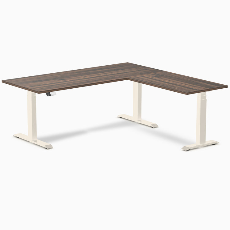 Desky L-Shape Laminate Sit Stand Desk