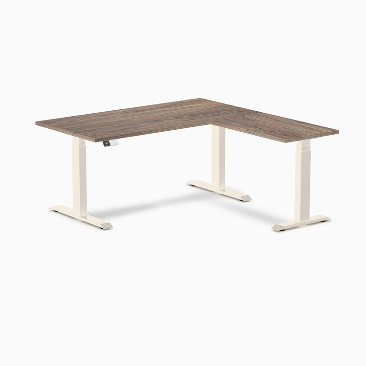 Desky L-Shape Laminate Sit Stand Desk