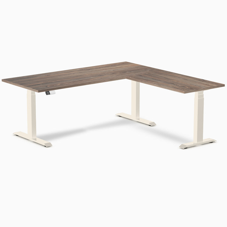 Desky L-Shape Laminate Sit Stand Desk