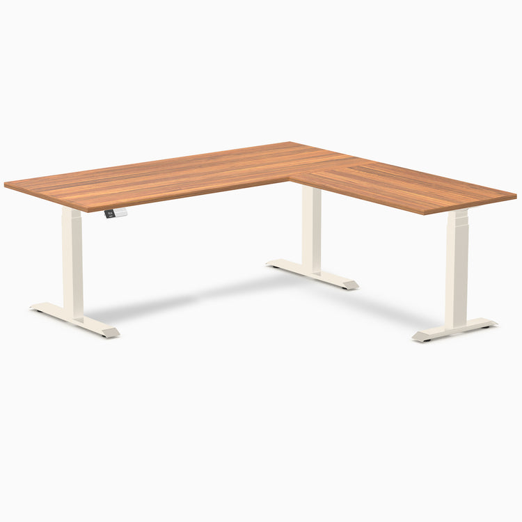Desky L-Shape Laminate Sit Stand Desk
