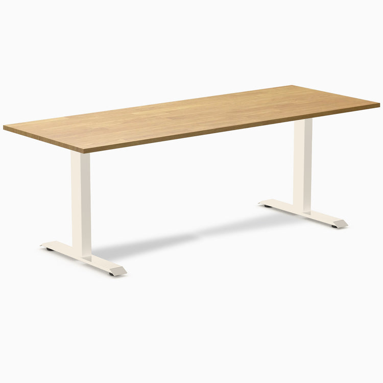 Bureau de bureau en bois d'hévéa Desky Zero