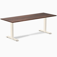 Desky Zero Softwood Office Desk, American Rustic Pine desktop, Wheat frame