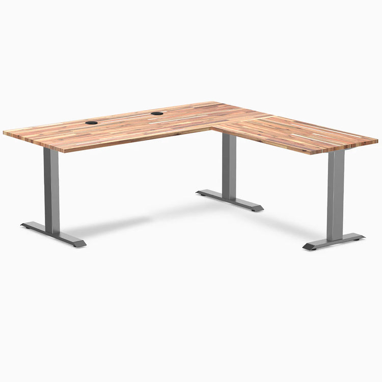 Bureau de bureau en forme de L en bois tendre Desky Zero