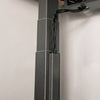 Black Desky magnetic cable management attached on legs