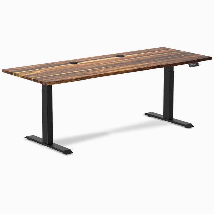 Desky Dual Hardwood Sit Stand Desk