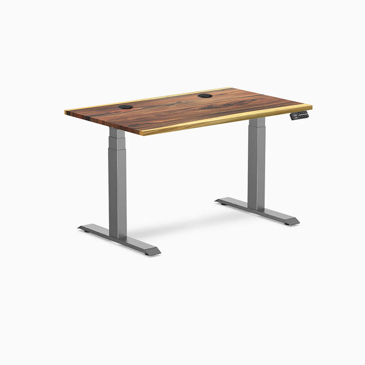 Desky Dual Hardwood Sit Stand Desk