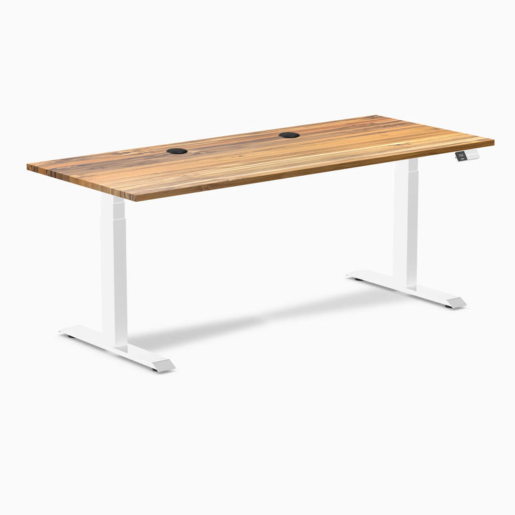 Desky Dual Hardwood Sit Stand Desk