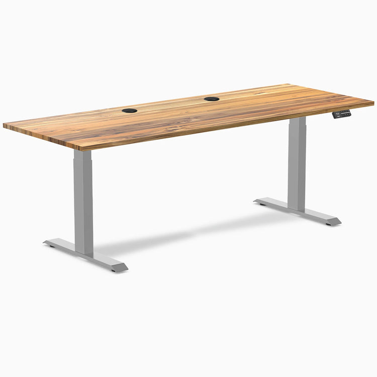 Desky Dual Hardwood Sit Stand Desk