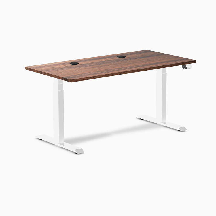 Desky Dual Hardwood Sit Stand Desk