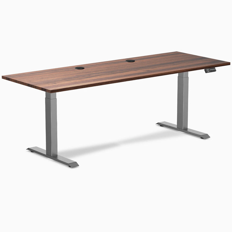 Desky Dual Hardwood Sit Stand Desk