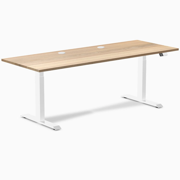 Desky Dual Hardwood Sit Stand Desk