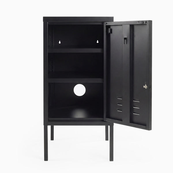 Desky Oslo Metal Locker Cabinet-Accessories-Desky-Black-Right Opening-Desky® Australia