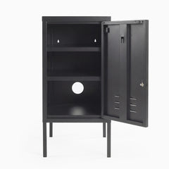 Desky Oslo Metal Locker Cabinet-Accessories-Desky-Black-Right Opening-Desky® Australia