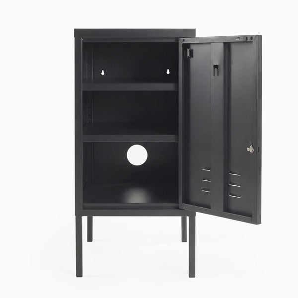 Desky Oslo Metal Locker Cabinet-Accessories-Desky-Black-Right Opening-Desky® Australia