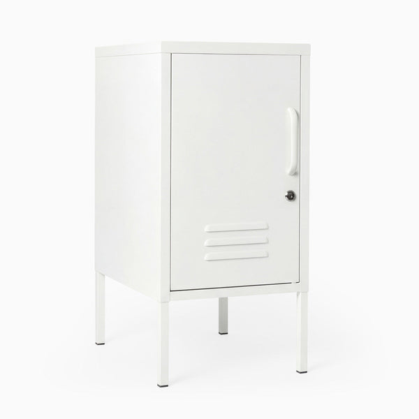 Desky Oslo Metal Locker Cabinet-Accessories-Desky-White-Left Opening-Desky® Australia