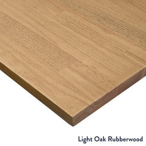 Desky Light Oak Rubberwood Desktop