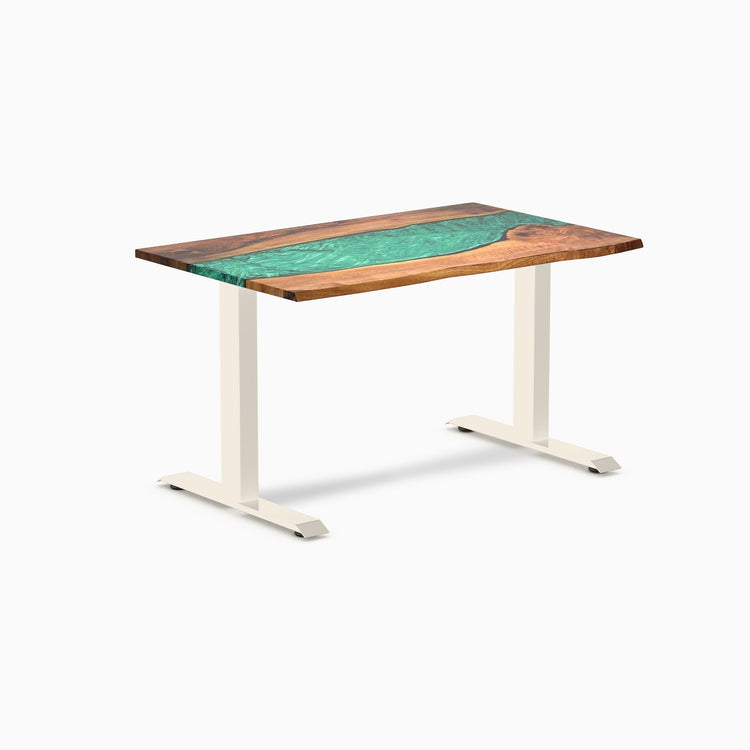 Bureau de bureau en bois dur en résine Desky