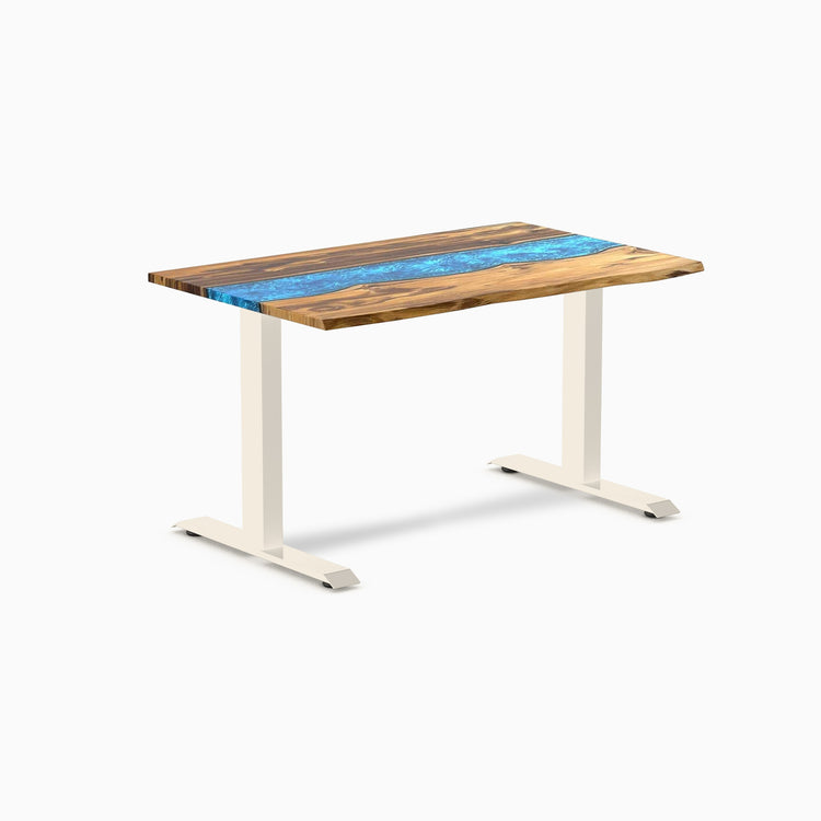 Bureau de bureau en bois dur en résine Desky