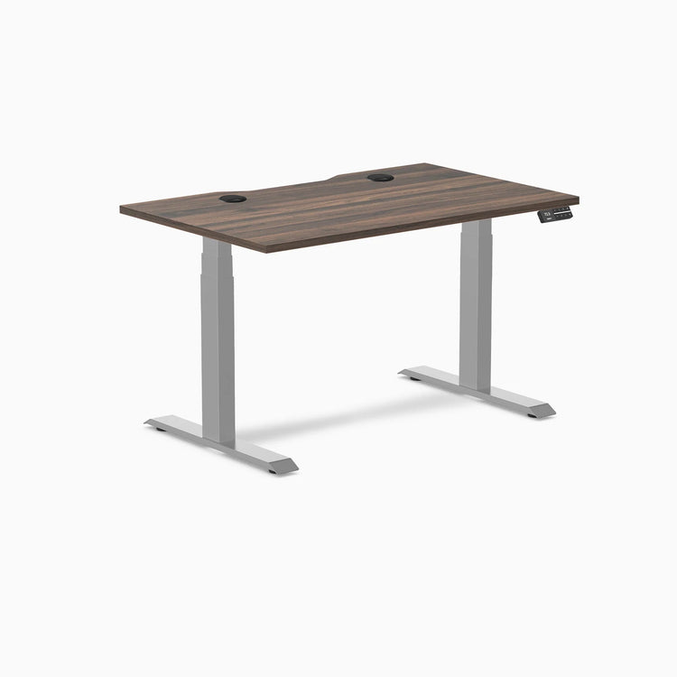 Desky Dual Scalloped Laminate Sit Stand Desk