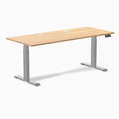 Desky Dual Scalloped Laminate Sit Stand Desk detail view 148