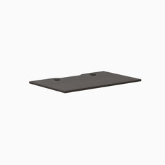 Desky Scalloped Laminate Desk Tops, Burnished Wood desktop