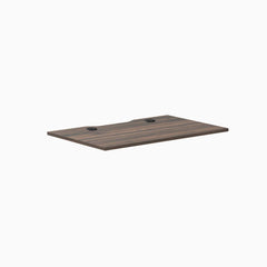 Desky Scalloped Laminate Desk Tops, Jarrah Legno desktop