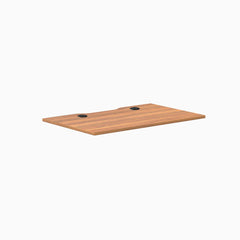 Desky Scalloped Laminate Desk Tops, Prime Oak desktop