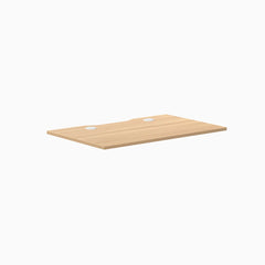 Desky Scalloped Laminate Desk Tops, Sublime Teak desktop