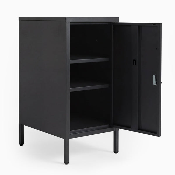Desky Sidekick Metal Locker Cabinet-Accessories-Desky-Black-Right Opening-Desky® Australia