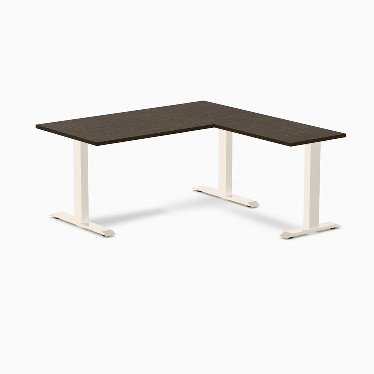 Bureau de bureau en forme de L en bambou Desky Zero